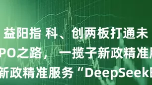 益阳指 科、创两板打通未盈利企业IPO之路， 一揽子新政精准服务“DeepSeek时刻”