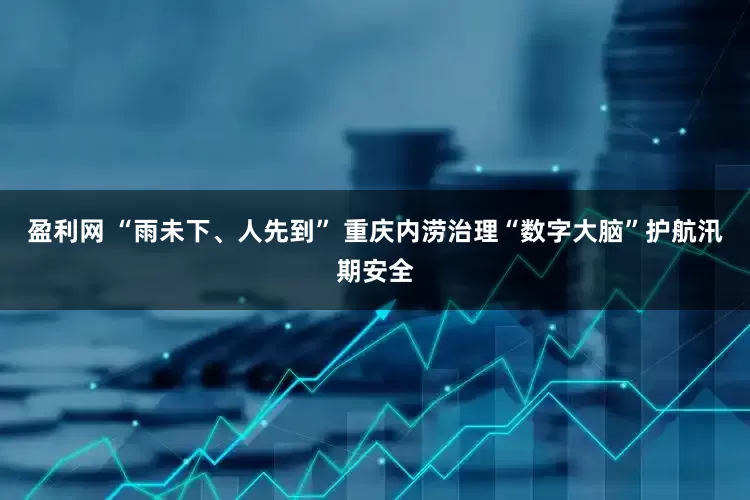 盈利网 “雨未下、人先到” 重庆内涝治理“数字大脑”护航汛期安全